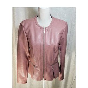 Faux Leather Woman's Jacket